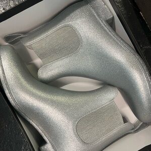 Silver Chelsea Boots